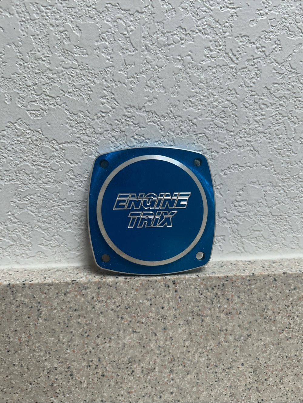 Goped Sport Bigfoot Engine Trix Motor Block Off Plate Blue / Silver G23LH ONLY